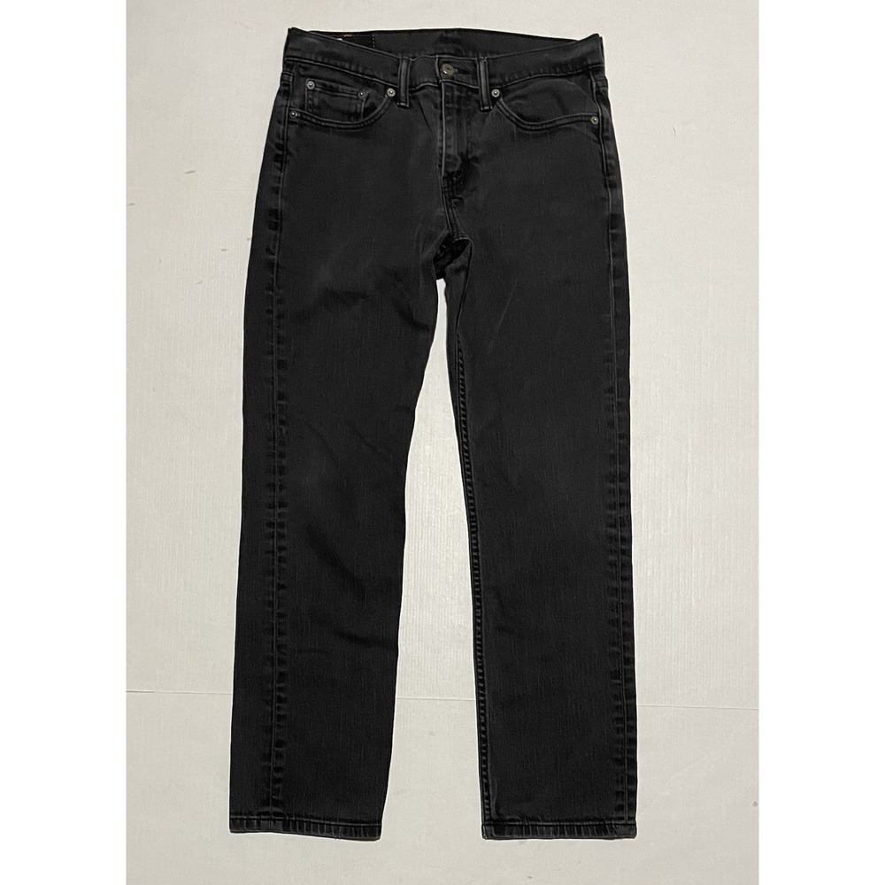 Levis 514 Pants Mens Size 30 X 29 Black Chino Slim Straight Leg Denim Jeans